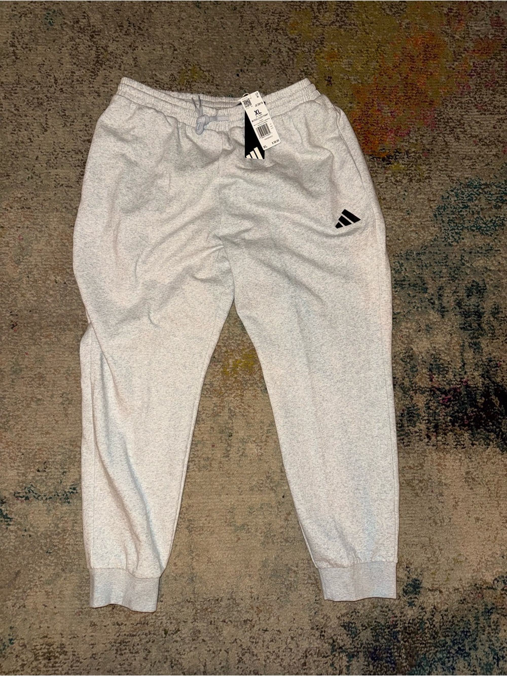 adidas Light Gray Men’s Jogger Sweatpants